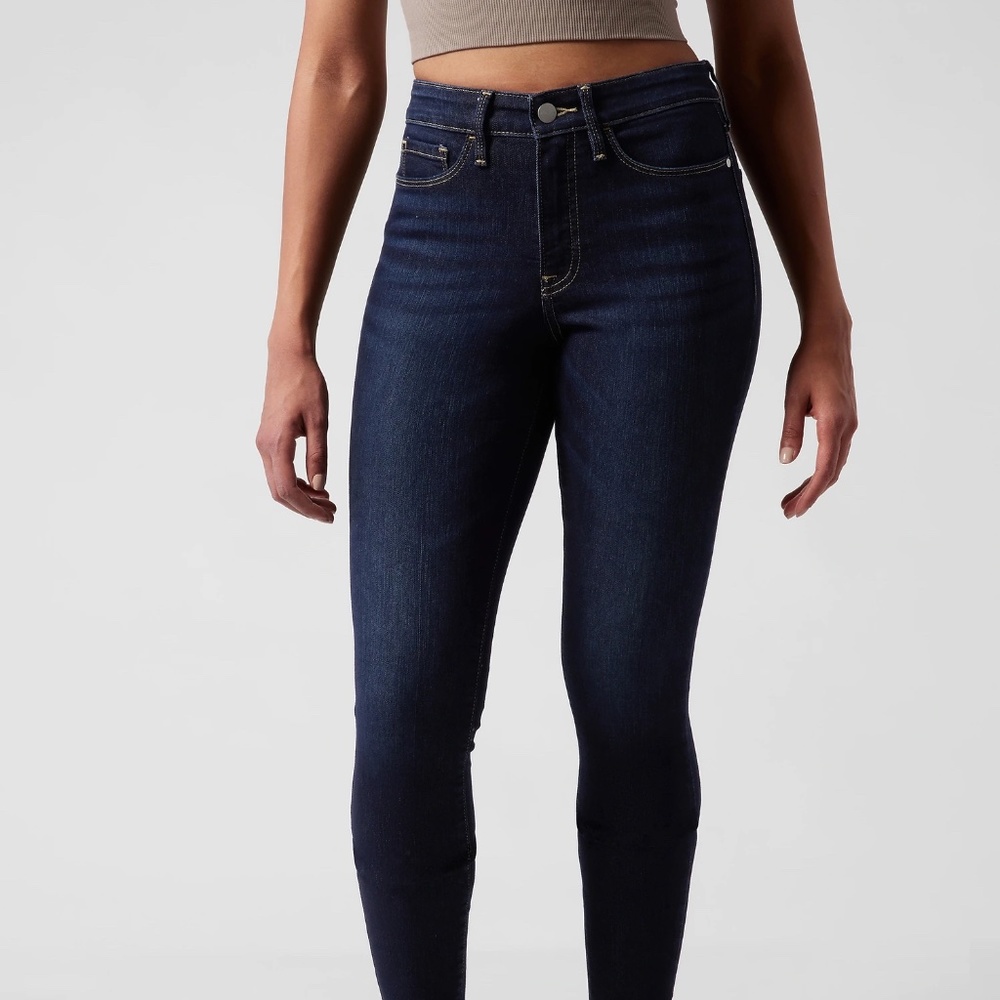 Athleta | Sculptek High Rise Ultra Skinny Jeans | Midnight | Size 14 | LIKE NEW